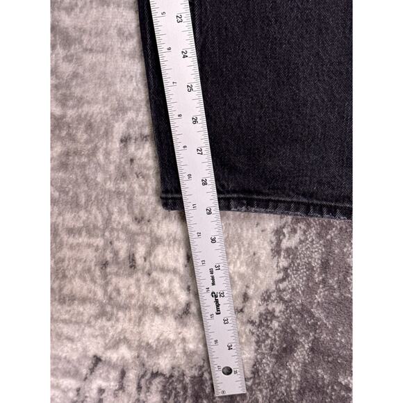 Abercrombie & Fitch Jeans 27 / 4 Womens 90s Straight Charcoal Black Wash Denim - Picture 5 of 7